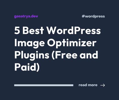 5 Best Image Optimization Plugin WordPress